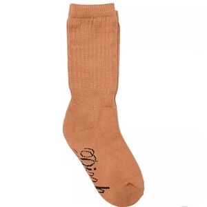 Brown Ribbed Socks
